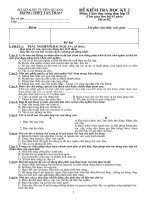 Đề kiểm tra học kì 2 naem 2007 - 2008 - Đề số 2