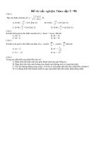 Đề thi trắc nghiệm Toán cấp 3 - 46