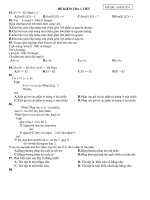 đề 1 kiểm tra 1 tiết trắc nghiệm 50 câu