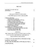 Một số giải pháp và kiến nghị nhằm hoàn thiện công tác quản lý chất lượng tại Công ty tư vấn công nghệ thiết bị và kiểm định xây dựng (CONINCO) - Bộ Xây dựng.