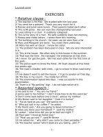 EXERCISES ( ôn tập) hk2