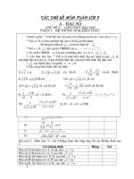 Các chuyên đề ôn thi vào THPT