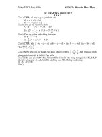 Đề Thi HSG Toán 7 Trường THCS Hồng Châu Yên Lạc VP