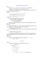 ĐỀ THI ĐH & ĐÁP ÁN (02)
