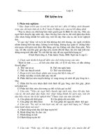 đề kiểm tra ngư văn 8