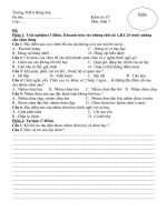 một số đề kiểm tra