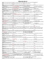 Bài tập trắc nghiệm theo chuyên đề ôn tập Phần Hữu cơ