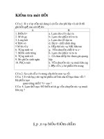 Đề kiểm tra 1 tiết giữa kì