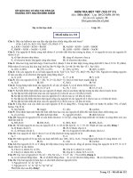 Đề kiểm tra tiết 21 lớp 10 CB