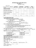 Đề KT HK II ( MT + ĐA) Dia lý 7