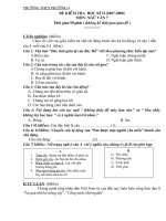 Đề kiểm tra Ngữ văn lớp 7 HK II