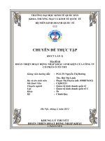 HOÀN THIỆN HOẠT ĐỘNG NHẬP KHẨU LINH KIỆN CỦA CÔNG TY CỔ PHẦN Ô TÔ TMT