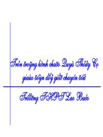 Ứng dụng tích phân để tính thể tích các vật tròn xoay