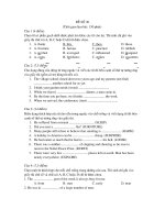 đề thi môn anh văn - đề 30