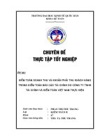 kiểm toán doanh thu và khoản phải thu khách hàng trong kiểm toán BCTC do Công ty ACVIETNAM thực hiện