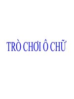 Trò chơi ô chữ -Ôn tập chuương Quang học