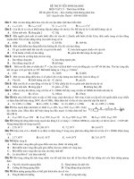 Đề thi đại học Vật lý 1