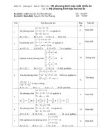 Câu hỏi trắc nghiệm 11 Hệ phương trình