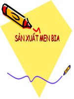 Sản xuất men bia và bia thành phẩm