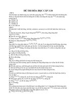 Đề thi trắc nghiệm môn hóa cấp 3-30