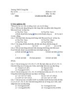 Đề kiểm tra 1 tiết - Kỳ I - Tin 7