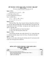 Đề thi HSG Toán 4 + Đáp án