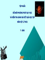 Tập huấn hè 2008 môn vật lí THCS