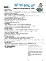 Chủ điểm : Thế giới Động vật