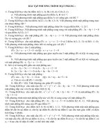 Bài tập mặt phẳng