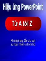 Tổng hợp hiệu ứng ppt