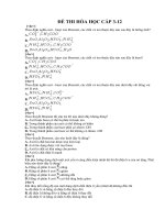 Đề thi trắc nghiệm môn hóa cấp 3-12