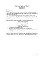 Đề thi thử Ngữ văn 9 + đáp án và bài mẫu