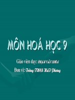 Tinh chat vat lý của kim loai