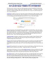 16 cách tải video từ internet