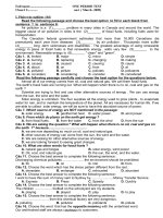 one period test no4 -2009 (trac nghiem + tu luan)