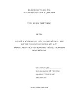 PHÂN TÍCH NỘI DUNG QUY LUẬT QUAN HỆ SẢN SUẤT PHÙ HỢP VỚI TÍNH CHẤT LỰC LƯỢNG SẢN SUẤT ĐẢNG TA NHẬN THỨC VẬN DỤNG NHƯ THẾ NÀO TRONG GIAI ĐOẠN HIÊN NAY