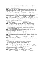 Đề thi học kì 1vật lí 9