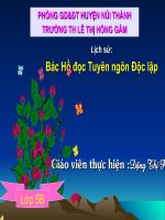 LS5: Bác Hồ đọc Tuyên ngôn Độc Lập