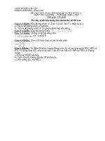 Đề thi giáo viên giỏi cấp huyện