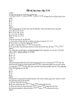 Đề thi trắc nghiệm hóa học cấp 3-54