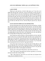 Giải Toán hình học thông qua lược đồ phân tích