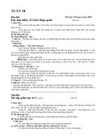 Giáo án lớp 5 - tuần 28