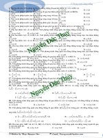 105 câu trắc nghiệm phương trình đường thẳng trong mặt phẳng