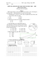 DE THI GIUA KII TOAN 2008 -2 009