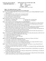 Đề thi HK II ban KHTN ( 07 _ 08 )