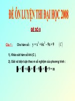 Đề ôn luyện thi đại học - 2008 : Đề 8