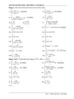 Bài tập Tich phân hay, mới