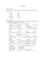 đề thi thử đại học môn anh văn - đề số 9