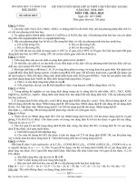 Đề thi chuyên Bắc Giang