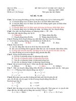 dề thi học kì I 10 co ban